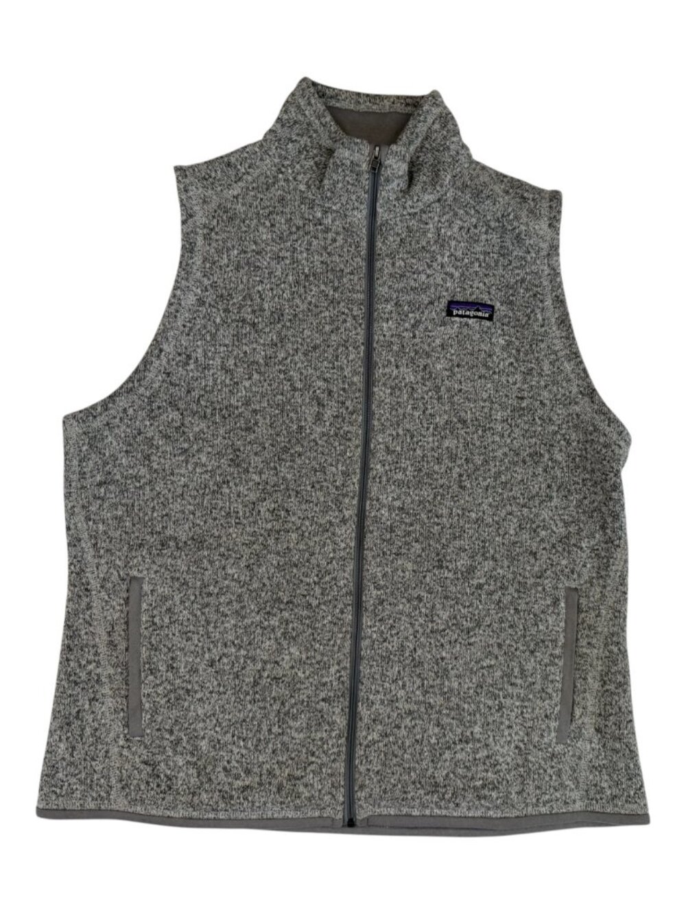 Patagonia Women's Better Sweater Fleece Vest Heather Gray Full Zip XL